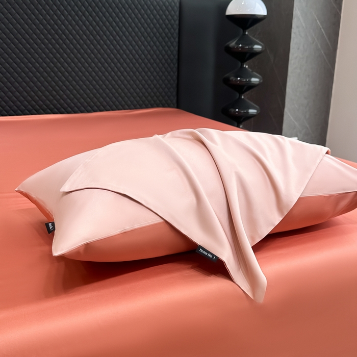 91家纺网 家纺一手货源 找家纺 家居1号家纺 2024新款50双股新疆长绒棉纯色四件套单品系列-单枕套 枕套共享-夏恋