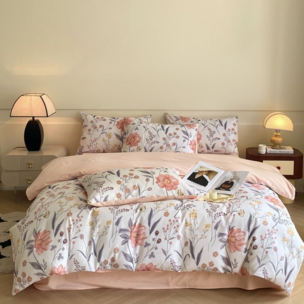 91家纺网 家纺一手货源 找家纺 （总）雅居纺家纺 2024新款全棉印花磨毛四件套