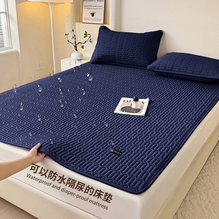 91家纺网 家纺一手货源 找家纺 （总）恒尚居 2024爆款防水床垫床褥床护垫原棉大豆夹棉护垫软床垫-四季跑量款