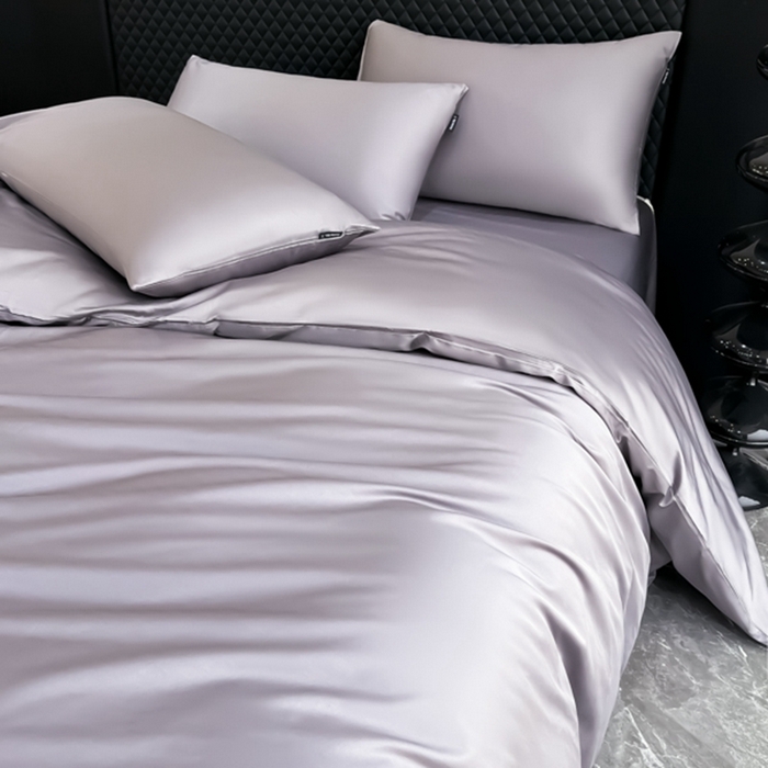 91家纺网 家纺一手货源 找家纺 家居1号家纺 2024新款50双股新疆长绒棉纯色四件套单品系列-单被套 纯享-绅士灰