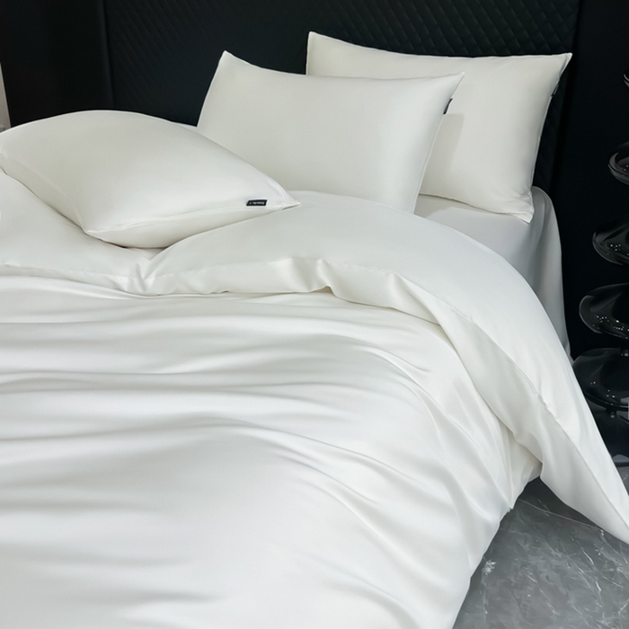 91家纺网 家纺一手货源 找家纺 家居1号家纺 2024新款50双股新疆长绒棉纯色四件套单品系列-四件套 纯享-象牙白