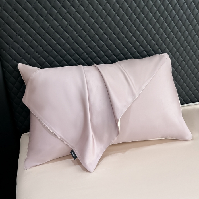 91家纺网 家纺一手货源 找家纺 家居1号家纺 2024新款50双股新疆长绒棉纯色四件套单品系列-单枕套 枕套共享-紫金+玫瑰金