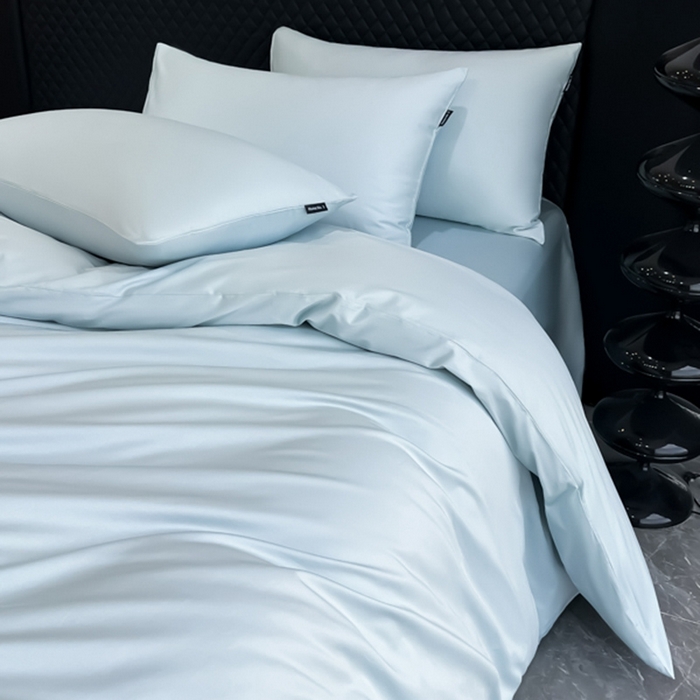 91家纺网 家纺一手货源 找家纺 家居1号家纺 2024新款50双股新疆长绒棉纯色四件套单品系列-单被套 纯享-海蓝