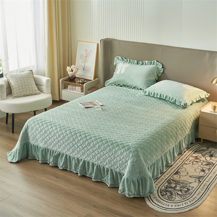 91家纺网 家纺一手货源 找家纺 （总）2024新款A类幸福约定牛奶绒单床盖