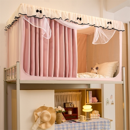 91家纺网 家纺一手货源 找家纺 （总）卓尔居 2025新款学生遮光床帘高精密晨曦系列蚊帐