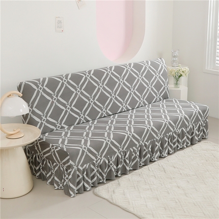 91家纺网 家纺一手货源 找家纺 （总）雅竹家纺 2024新款牛奶丝单版系列裙边款沙发床