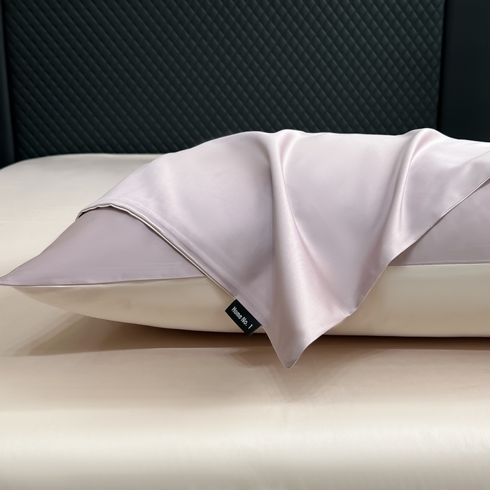 91家纺网 家纺一手货源 找家纺 家居1号家纺 2024新款50双股新疆长绒棉纯色四件套单品系列-单枕套 枕套共享-紫金+玫瑰金