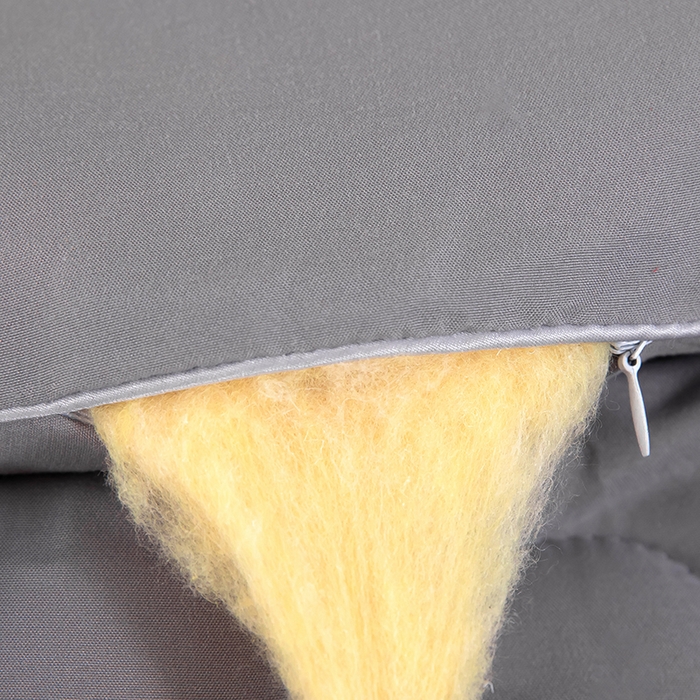 91家纺网 家纺一手货源 找家纺 梦莱家纺 2024新款立体双胎子母被拉链磨毛被冬被被子被芯 灰色