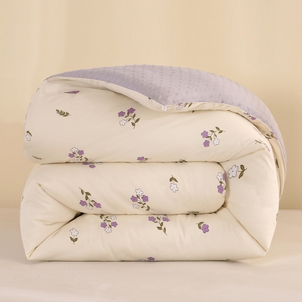 91家纺网 家纺一手货源 找家纺 （总）暖阁 2025新款A类水洗棉豆豆被冬被春秋被被子被芯