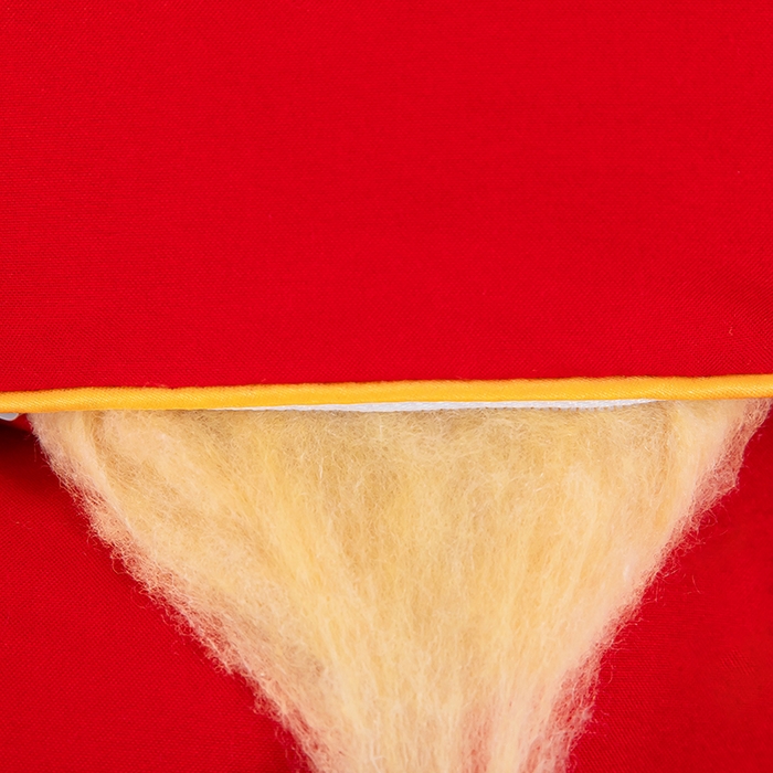 91家纺网 家纺一手货源 找家纺 梦莱家纺 2024新款立体双胎子母被拉链磨毛被冬被被子被芯 红色