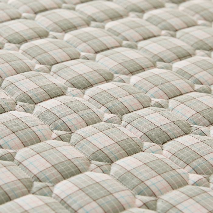 91家纺网 家纺一手货源 找家纺 迪乐妮家居 2024新款大床色织全棉夹棉床笠 经典格