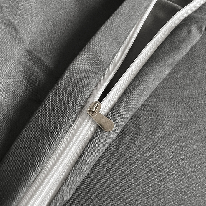 91家纺网 家纺一手货源 找家纺 优卡迪家纺馆 2024新款水洗棉105克纯色双拼四件套系列（下载文件夹包含买家秀） 高级灰