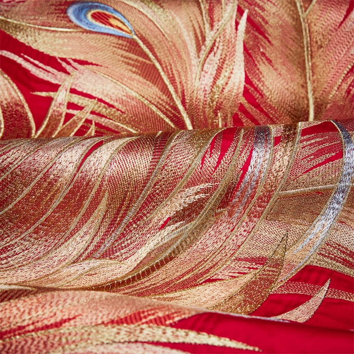 91家纺网 家纺一手货源 找家纺 宏羽纺家纺 2024新款高支高密纯棉提花婚庆套件系列（控价680）锦绣龙凤