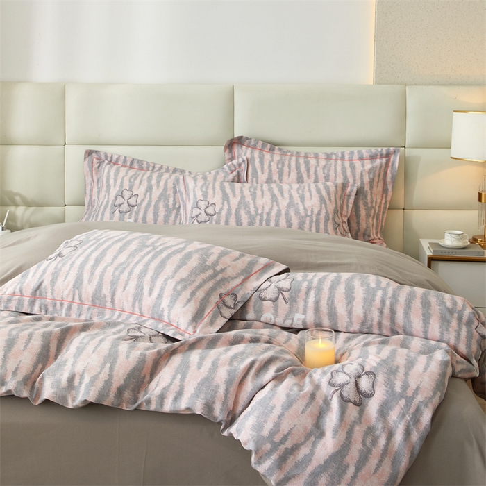 91家纺网 家纺一手货源 找家纺 曼秀琳 2024新款全棉超柔生态磨毛四件套（32*21支） 花香物语