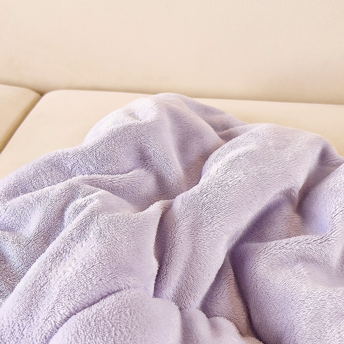 91家纺网 家纺一手货源 找家纺 阳光依佰抱枕被 2024秋冬新款牛奶绒可萌狗多功能抱枕被 可萌狗-丁香紫