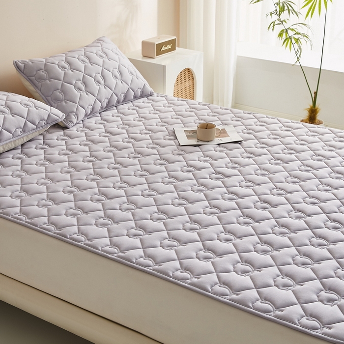 91家纺网 家纺一手货源 找家纺 卡派 2024新款水洗棉100%新疆棉花床褥大床 棉花-灰