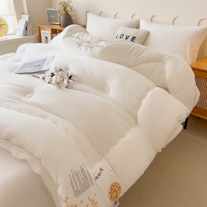 91家纺网 家纺一手货源 找家纺 （总）宝士康家纺 2024新款大豆被冬被子母被 被子被芯