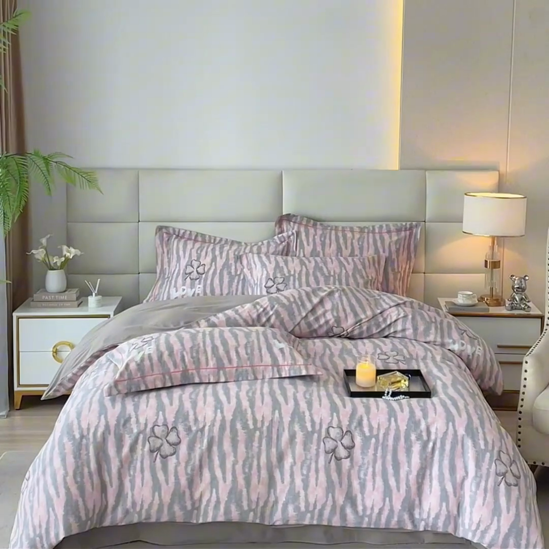 91家纺网 家纺一手货源 找家纺 曼秀琳 2024新款全棉超柔生态磨毛四件套（32*21支） 花香物语