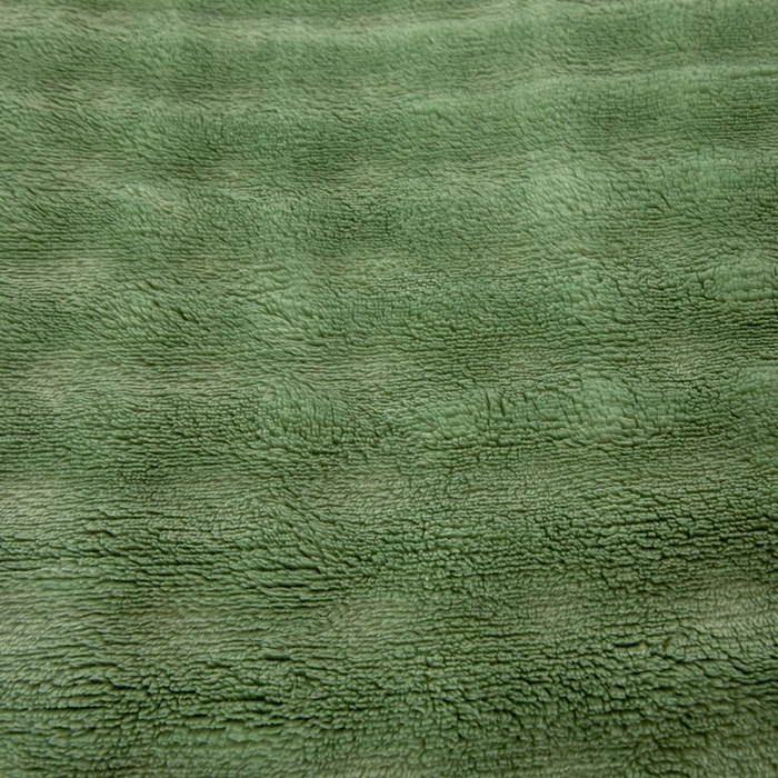 91家纺网 家纺一手货源 找家纺 2025新款魔法大泡泡绒法兰绒毛毯多功能盖毯 绿色