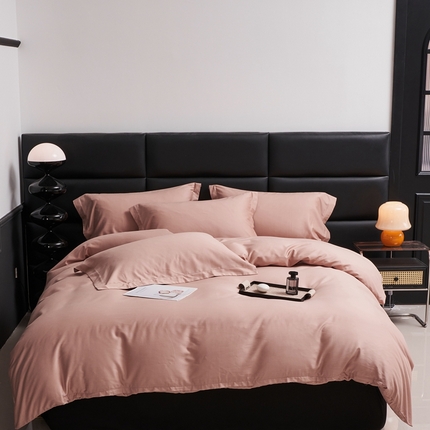 91家纺网 家纺一手货源 找家纺 （总）顾家家居 2024新款7A抗菌兰精天丝棉磨毛纯色四件套