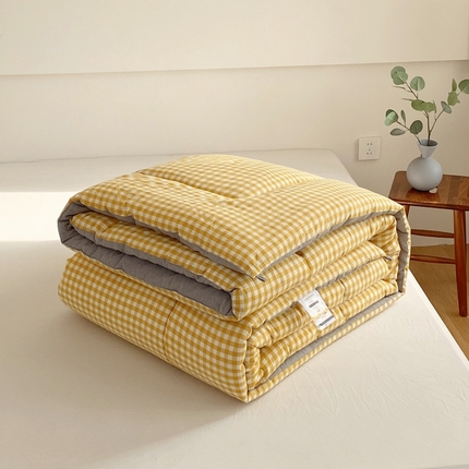 91家纺网 家纺一手货源 找家纺 （总）宝士康家纺 2024新款简约无印风冬被 被子被芯