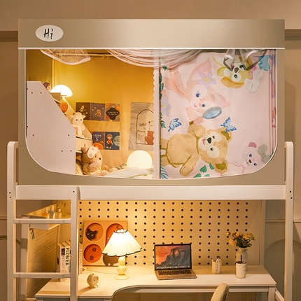 91家纺网 家纺一手货源 找家纺 （总）安金蚊帐 2024新款99%强遮光逐梦空间宿舍上下铺蚊帐