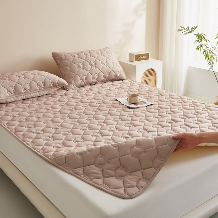 91家纺网 家纺一手货源 找家纺 卡派 2024新款水洗棉100%新疆棉花床褥大床 棉花-卡其