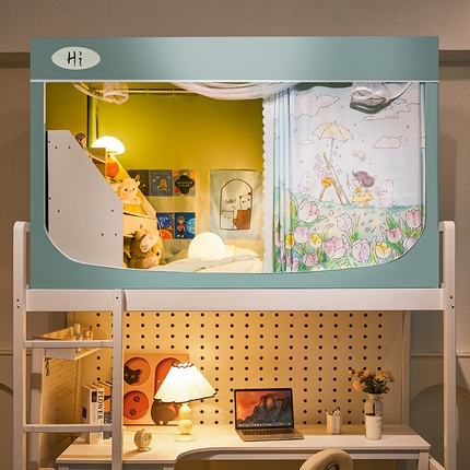 91家纺网 家纺一手货源 找家纺 （总）安金蚊帐 2024新款99%强遮光逐梦空间宿舍上下铺蚊帐