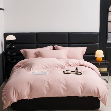 91家纺网 家纺一手货源 找家纺 （总）顾家家居 2024新款7A抗菌兰精天丝棉磨毛纯色四件套