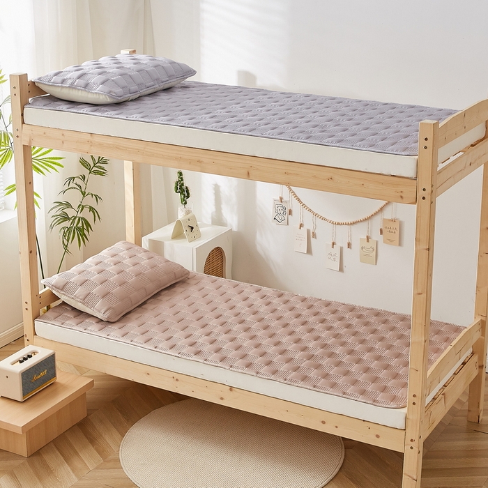 91家纺网 家纺一手货源 找家纺 卡派 2024新款布拉格夹棉加厚床褥单人床 布拉格-卡其