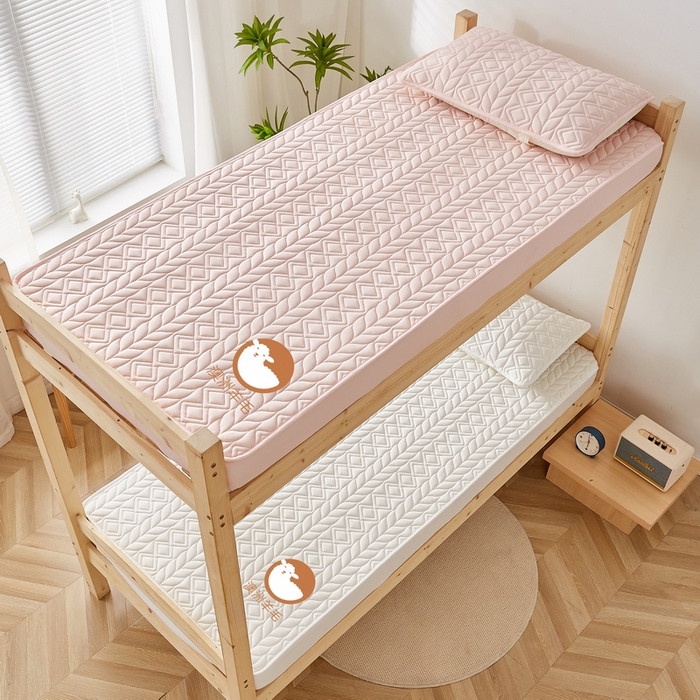 91家纺网 家纺一手货源 找家纺 卡派 2024新款水洗棉羊毛床笠（富贵竹）单人床 富贵竹-玉