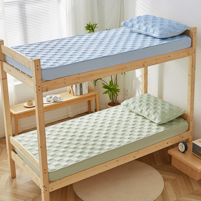 91家纺网 家纺一手货源 找家纺 卡派 2024新款布拉格夹棉加厚床笠单人床 布拉格-果绿