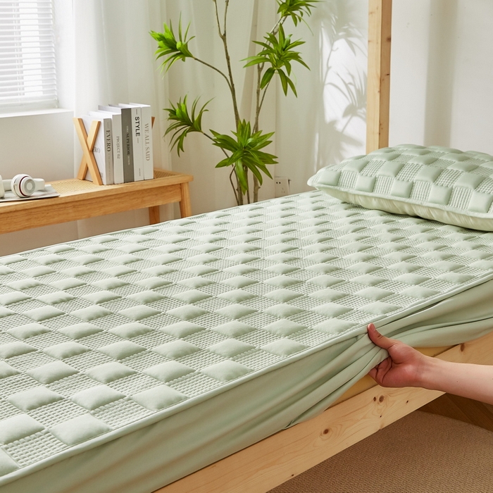 91家纺网 家纺一手货源 找家纺 （总）卡派 2024新款布拉格夹棉加厚床笠单人床