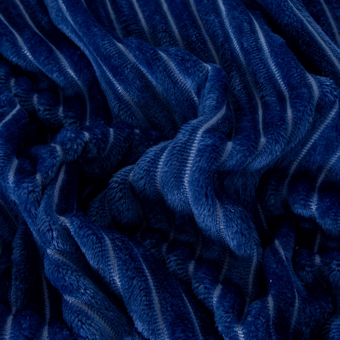 91家纺网 家纺一手货源 找家纺 2025新款240克轻盈保暖秋冬居家办公柔软亲肤午休小毯子便携车载毯 深蓝