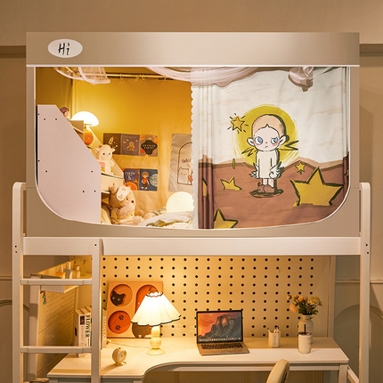 91家纺网 家纺一手货源 找家纺 （总）安金蚊帐 2024新款99%强遮光逐梦空间宿舍上下铺蚊帐