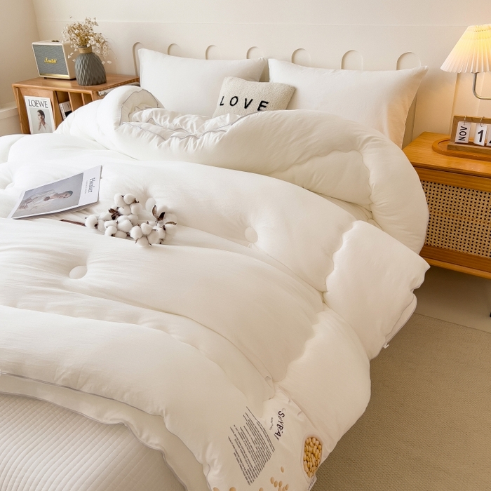 91家纺网 家纺一手货源 找家纺 （总）宝士康家纺 2024新款大豆被冬被子母被 被子被芯