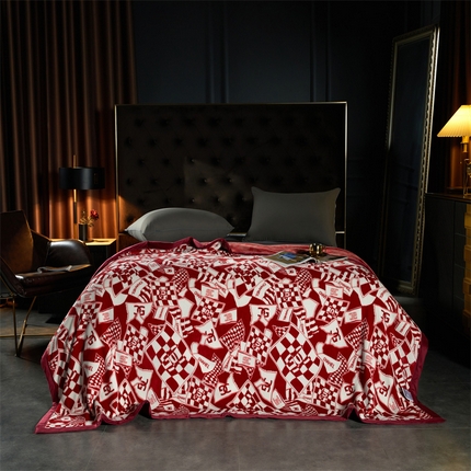 91家纺网 家纺一手货源 找家纺 （总）慕莎家纺 2024新款双层云貂绒直播热款毛毯加厚复合法兰绒牛奶绒轻奢风毛毯