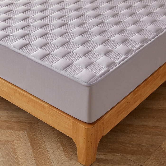 91家纺网 家纺一手货源 找家纺 卡派 2024新款布拉格水洗棉夹棉加厚床笠大床 布拉格-灰