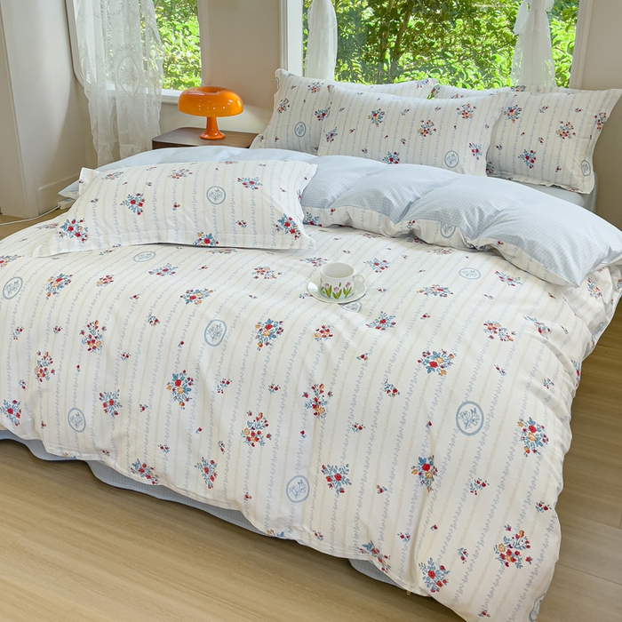 91家纺网 家纺一手货源 找家纺 金鑫汇家纺 2024新款印花四件套 伯爵夫人