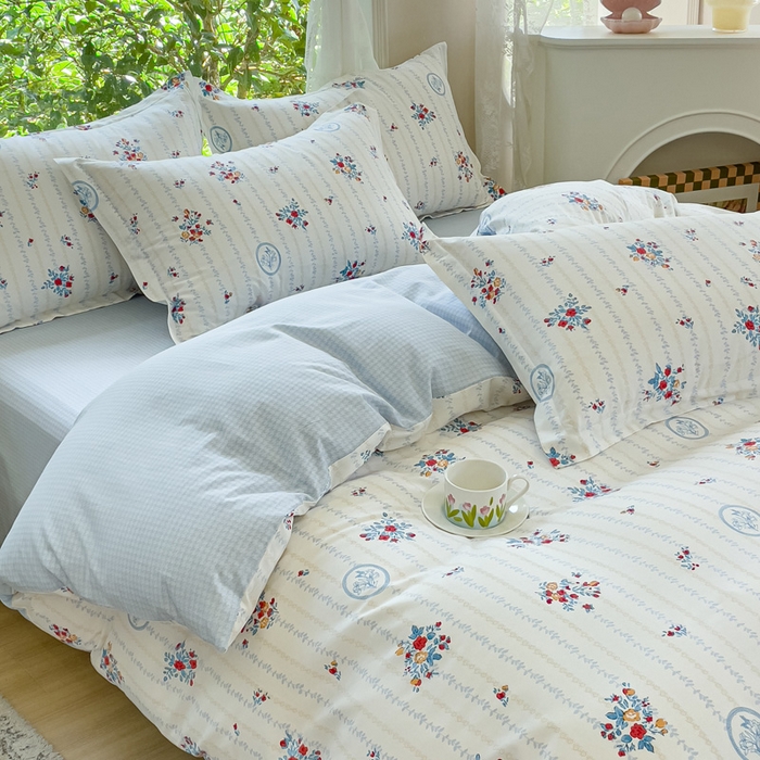 91家纺网 家纺一手货源 找家纺 金鑫汇家纺 2024新款印花四件套 伯爵夫人