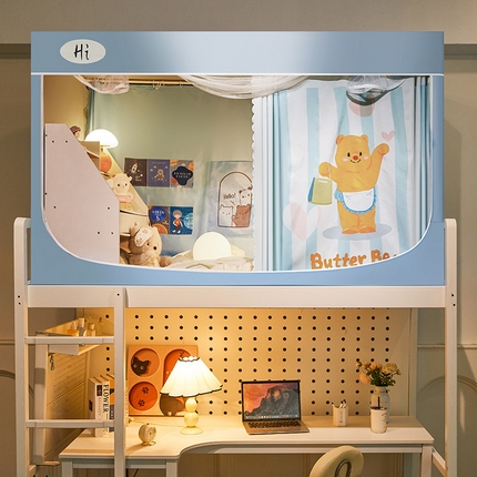 91家纺网 家纺一手货源 找家纺 （总）安金蚊帐 2024新款99%强遮光逐梦空间宿舍上下铺蚊帐