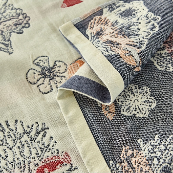 91家纺网 家纺一手货源 找家纺 2024新款素雅系列全棉系列四层纱布枕巾52*78cm一对 海洋贝贝-灰