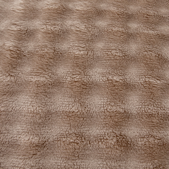 91家纺网 家纺一手货源 找家纺 2025新款魔法大泡泡绒法兰绒毛毯多功能盖毯 咖色