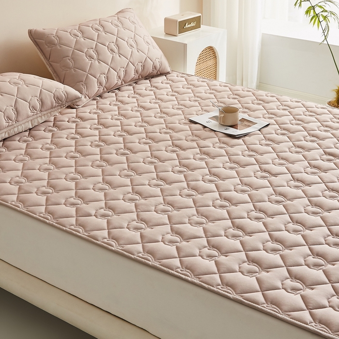 91家纺网 家纺一手货源 找家纺 卡派 2024新款水洗棉100%新疆棉花床褥大床 棉花-卡其