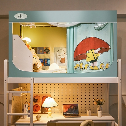 91家纺网 家纺一手货源 找家纺 （总）安金蚊帐 2024新款99%强遮光逐梦空间宿舍上下铺蚊帐