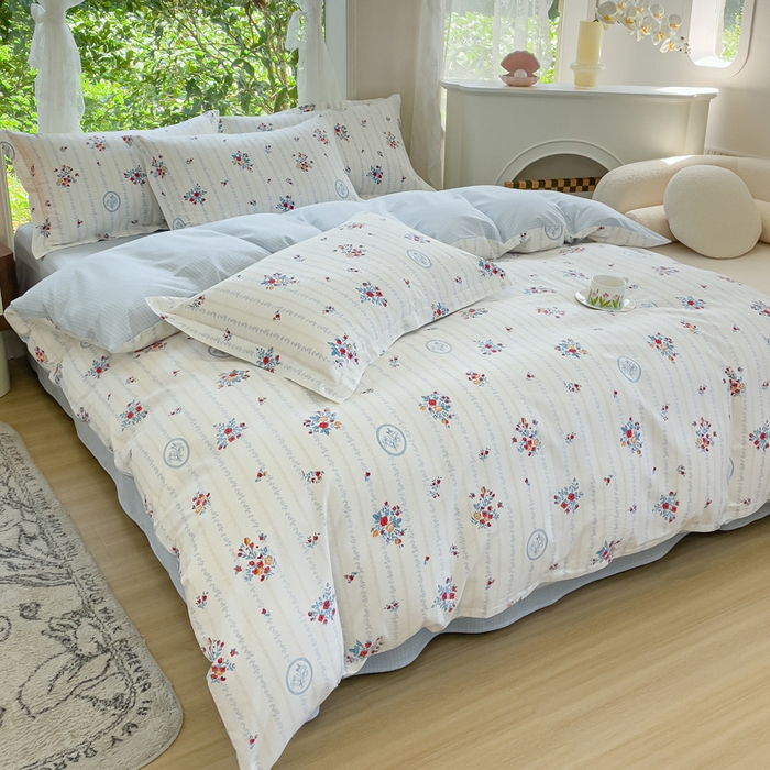 91家纺网 家纺一手货源 找家纺 金鑫汇家纺 2024新款印花四件套 伯爵夫人