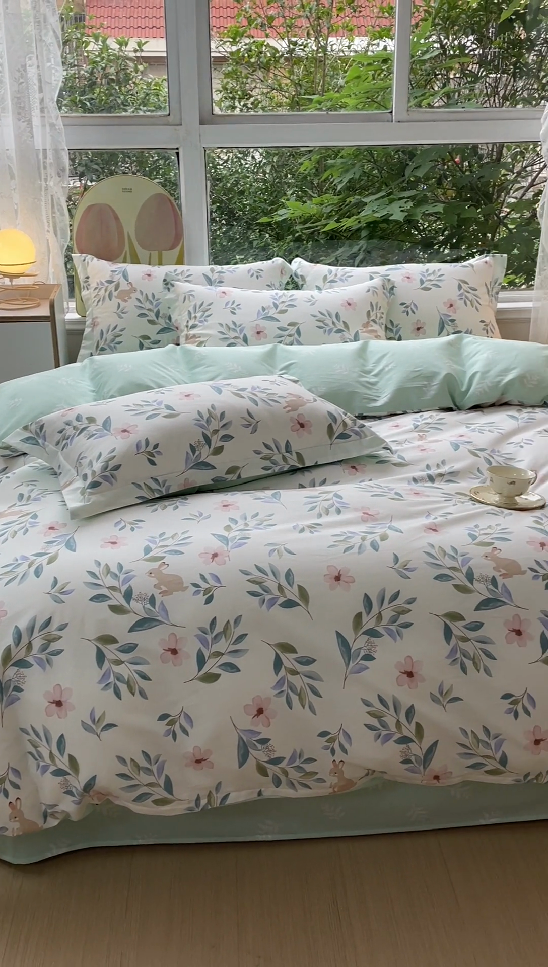 91家纺网 家纺一手货源 找家纺 金鑫汇家纺 2024新款印花四件套 莫妮卡