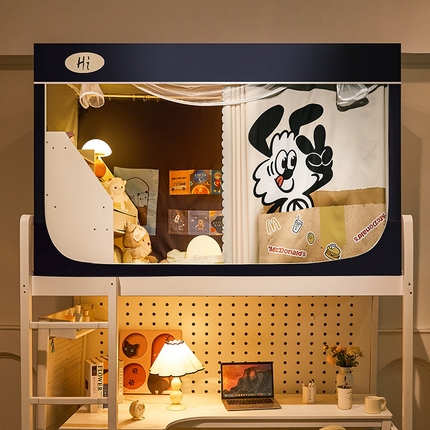 91家纺网 家纺一手货源 找家纺 （总）安金蚊帐 2024新款99%强遮光逐梦空间宿舍上下铺蚊帐