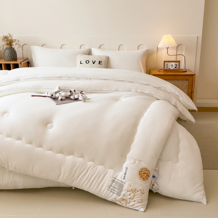 91家纺网 家纺一手货源 找家纺 （总）宝士康家纺 2024新款大豆被冬被子母被 被子被芯