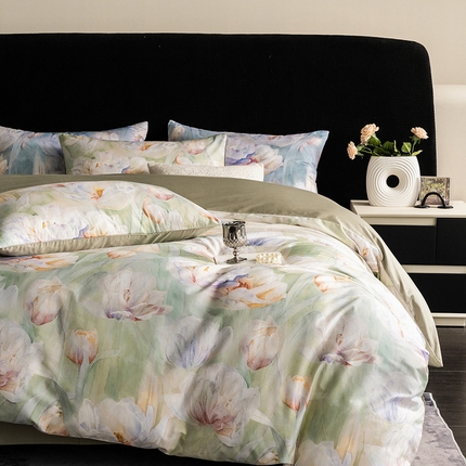 91家纺网 家纺一手货源 找家纺 （总）立奥被业 2024新款60*60数码印花四件套全棉四件套 控价199